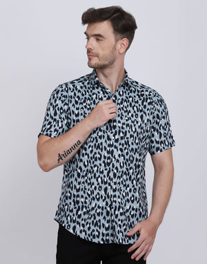 Leopard Animal Print Casual/Party Resort shirt