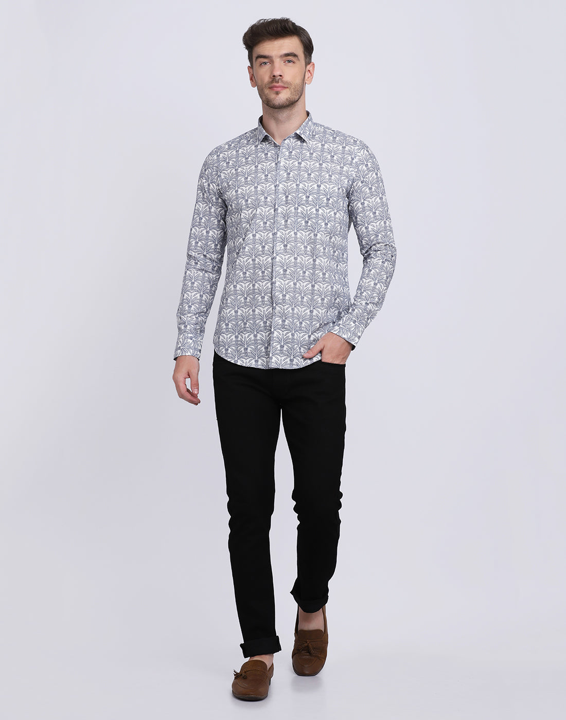 Tropical Printed Regular Fit Casual/Party Shirt